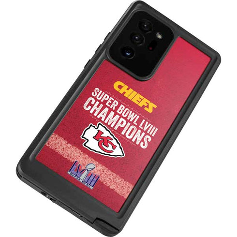 NFL Chiefs Super Bowl LVIII Champions Galaxy Note20 Ultra 5G Waterproof Case